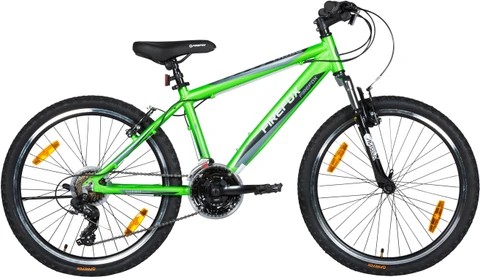 Santa Cruz full suspension mountain bike on trail